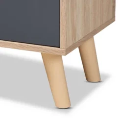 Clapton Wood TV Stand For TVs Up To 75" Gray/Brown - Baxton Studio -Baxton Studio GUEST 7efffbb0 2efa 4d2a a1d3 eba7693fc6d8