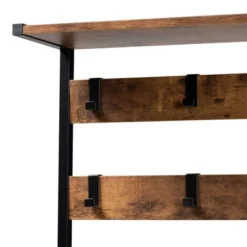 Edan Wood And Metal Freestanding Coat Hanger Walnut Brown/Black - Baxton Studio -Baxton Studio GUEST 7f7bde2a 9a35 4d95 9e3f 5e4b3317fb39