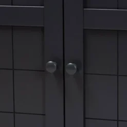 Shelf Wood Shoe Storage Cabinet Glidden Finished Dark Gray - Baxton Studio -Baxton Studio GUEST 7f8b0f22 1545 46d7 b765 2162d32e5a69