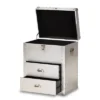 Serge Metal 2 Drawer Accent Storage Chest Silver - Baxton Studio 2 Serge Metal 2 Drawer Accent Storage Chest Silver - Baxton Studio -Baxton Studio GUEST 8098bd9e 630f 4769 9a38 1f35cc329411