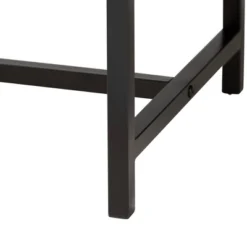 Jacinth Two-Tone Wood And Metal 2 Drawer Console Table Black/Natural Brown - Baxton Studio -Baxton Studio GUEST 816fe47a 1309 45ca 8463 432c926d6212