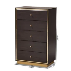 Cormac Wood And Metal 5 Drawer Storage Chest - Baxton Studio 21 Cormac Wood And Metal 5 Drawer Storage Chest - Baxton Studio -Baxton Studio GUEST 823cfe24 c263 43ba 8a7a 5499f267c696