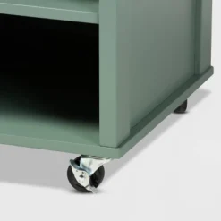 Dorthy Two-Tone Wood Kitchen Cart Green/Natural - Baxton Studio -Baxton Studio GUEST 835a0820 d934 442c ae27 8039a3263115