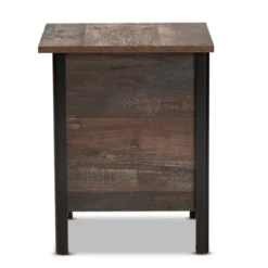 Vaughan Two-Tone Rustic Finished Wood Nightstand Walnut - Baxton Studio 10 Vaughan Two-Tone Rustic Finished Wood Nightstand Walnut - Baxton Studio -Baxton Studio GUEST 84ab244b fcd3 4c64 8640 51daf047d940