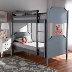 Twin Mariana Wood Bunk Bed Gray - Baxton Studio 10 Twin Mariana Wood Bunk Bed Gray - Baxton Studio -Baxton Studio GUEST 84c2aee3 4a51 4727 813c 683b8cf0a40d