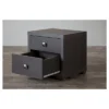 Silvertone Modern Nightstand Espresso - Baxton Studio -Baxton Studio GUEST 85971f29 07d9 4df9 999c 8a4c978ef833