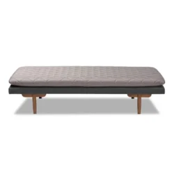 Twin Two Marit Tone Upholstered Wood Daybed Gray/Walnut - Baxton Studio 15 Twin Two Marit Tone Upholstered Wood Daybed Gray/Walnut - Baxton Studio -Baxton Studio GUEST 864cac53 4cb1 40da b99b 98e5fb729429