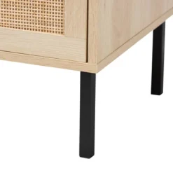 Caterina Wood And Natural Rattan 1 Door End Table Natural Brown/Black - Baxton Studio 15 Caterina Wood And Natural Rattan 1 Door End Table Natural Brown/Black - Baxton Studio -Baxton Studio GUEST 872779ec 571a 4514 ab18 114abead1c24