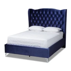 Hanne Bed Navy Blue - Baxton Studio -Baxton Studio GUEST 878fed48 0bf0 4f59 8aa4 89fca6e8068d