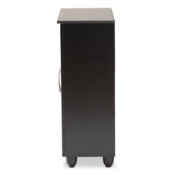 Renley Espresso Wood 2 Door Shoe Storage Cabinet Brown - Baxton Studio -Baxton Studio GUEST 879f1dca b92e 44d5 a298 b058affa51a9