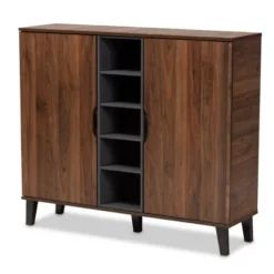 2 Door Idina Mid-Century Wood Shoe Cabinet - Baxton Studio 21 2 Door Idina Mid-Century Wood Shoe Cabinet - Baxton Studio -Baxton Studio GUEST 88416657 dee1 4ce1 b9a7 94079f0b220e