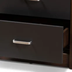 Hansel 2 Drawer And Finished Nightstand Brown/Gray - Baxton Studio -Baxton Studio GUEST 886f95a3 d83a 4f05 b6fc 12e8831c4a49
