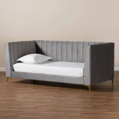 Oksana Velvet Daybed - Baxton Studio 11 Oksana Velvet Daybed - Baxton Studio -Baxton Studio GUEST 88f36839 3fbf 41ad 81c6 4295cecbea50