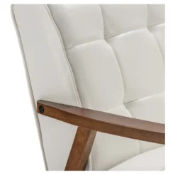 Mid-Century Masterpieces Loveseat White - Baxton Studio -Baxton Studio GUEST 89402107 93dd 4daa 85fe 4f826e3ae124