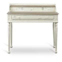 Anjou Traditional French Accent Writing Desk White/Light Brown - Baxton Studio -Baxton Studio GUEST 89a356c8 b5b1 4433 9948 37b0ab0766f3