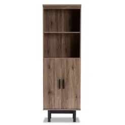 73" 2 Door Arend Two-Tone Wood Bookshelf Brown - Baxton Studio 12 73" 2 Door Arend Two-Tone Wood Bookshelf Brown - Baxton Studio -Baxton Studio GUEST 8a10dceb 2f1c 4962 b1ea be285a1b6d2f