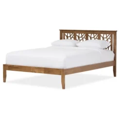 Trina Contemporary Tree Branch Inspired Wood Platform Bed Walnut Brown - Baxton Studio 11 Trina Contemporary Tree Branch Inspired Wood Platform Bed Walnut Brown - Baxton Studio -Baxton Studio GUEST 8a300e0a 3505 490c 9d4a 060c8a4a6ed2