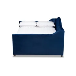 Perry Velvet Daybed With Trundle - Baxton Studio -Baxton Studio GUEST 8a50ce90 4465 40d4 867d 70ea60e658ac