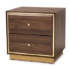 Cormac Wood And Metal 2 Drawer Nightstand - Baxton Studio -Baxton Studio GUEST 8a73556a bd9f 4328 98a4 46ca95f5a72e