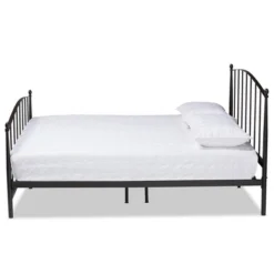 Queen Lana Metal Platform Bed Black - Baxton Studio