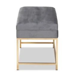 Aliana Velvet Fabric And Metal Large Ottoman Gold - Baxton Studio 12 Aliana Velvet Fabric And Metal Large Ottoman Gold - Baxton Studio -Baxton Studio GUEST 8b399781 6276 4008 bf5f 09ba345f7c61