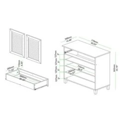 Coolidge Wood 1 Drawer Storage Cabinet Oak Brown - Baxton Studio -Baxton Studio GUEST 8b80dec4 5c90 444b 8782 79ceea8383cd
