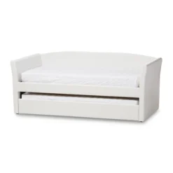 Twin Camino Modern And Contemporary Faux Leather Upholstered Daybed With Guest Trundle Bed - Baxton Studio 15 Twin Camino Modern And Contemporary Faux Leather Upholstered Daybed With Guest Trundle Bed - Baxton Studio -Baxton Studio GUEST 8c50bd10 39aa 4377 8172 b3bffc60c94e