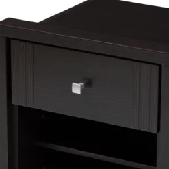 Danette Modern And Contemporary Finished 1 Drawer Nightstand Dark Brown - Baxton Studio -Baxton Studio GUEST 8c936bea 157e 4526 b4d1 2113d79ff45d