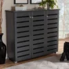 3 Door Adalwin Wooden Entryway Shoe Storage Cabinet Gray - Baxton Studio 2 3 Door Adalwin Wooden Entryway Shoe Storage Cabinet Gray - Baxton Studio -Baxton Studio GUEST 8d0666aa eb5a 4260 9ef8 b0e554a88838