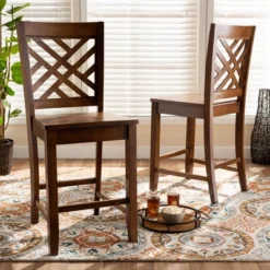 2pc Caron Wood Counter Stool Set - Baxton Studio 14 2pc Caron Wood Counter Stool Set - Baxton Studio -Baxton Studio GUEST 8e1fa5ea 8e85 42c2 960b 728c1d357704