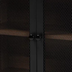 Yuna Natural Brown Wood And Metal 2 Door Storage Cabinet Natural Brown/Black - Baxton Studio -Baxton Studio GUEST 8e398c11 5186 43c6 9403 933eb8973897