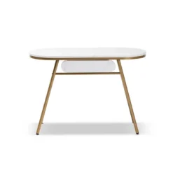 Mabel Metal Console Table With Faux Marble Tabletop Gold - Baxton Studio -Baxton Studio GUEST 8e9c7a29 6f40 4195 bc3c 35e5d35bccfa