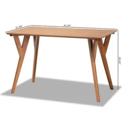 Sahar Mid-Century Wood Dining Table Walnut/Brown - Baxton Studio -Baxton Studio GUEST 8efaf79f fdf1 4dc1 b203 e777e596456e