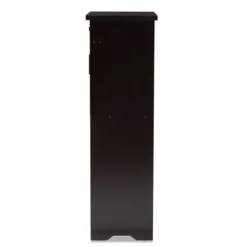 Bienna Modern And Contemporary Finished Shoe Cabinet Dark Brown - Baxton Studio -Baxton Studio GUEST 8f11de66 b9bc 4aea ac6b 1f33286b6f15