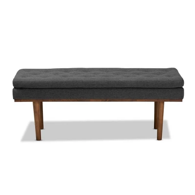 Arne Walnut Finished Bench - Baxton Studio 3 Arne Walnut Finished Bench - Baxton Studio