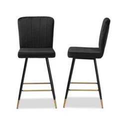 2pc Preston Two-Tone And Metal Bar Stool Set - Baxton Studio 12 2pc Preston Two-Tone And Metal Bar Stool Set - Baxton Studio -Baxton Studio GUEST 90741454 6f7f 494a bad0 e6bf0c073c89