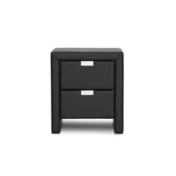 Frey Upholstered Modern Nightstand - Baxton Studio -Baxton Studio GUEST 90a0cc37 c5f9 4323 a9ac 1cd6b1a217ef