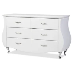 Enzo Modern And Contemporary Faux Leather 6 Drawer Dresser - Baxton Studio -Baxton Studio GUEST 90b6a1f5 63c1 45c3 b26a f379747c286d