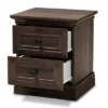 Nolan 2 Drawer Wood Nightstand Brown/Black - Baxton Studio -Baxton Studio GUEST 91621fa2 596a 4133 8b0e 7d54e159f8e1