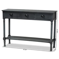 Garvey Wood 3 Drawer Entryway Console Table - Baxton Studio 19 Garvey Wood 3 Drawer Entryway Console Table - Baxton Studio -Baxton Studio GUEST 91f49f07 c651 434d a4f3 813309534f2b