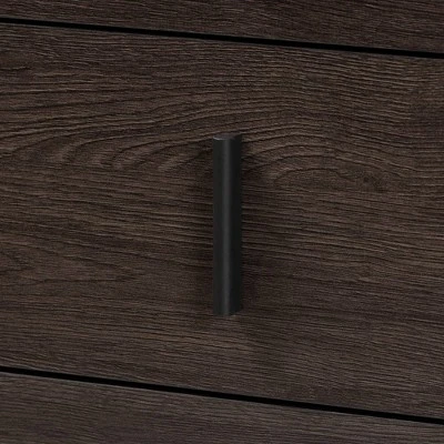 Baldor Wood Metal 4 Drawer Bedroom Chest Dark Brown - Baxton Studio 7 Baldor Wood Metal 4 Drawer Bedroom Chest Dark Brown - Baxton Studio - Image 5