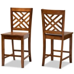 2pc Caron Wood Counter Stool Set - Baxton Studio 16 2pc Caron Wood Counter Stool Set - Baxton Studio -Baxton Studio GUEST 93409e39 ce18 46dd b485 b98a80d46925