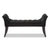 Chandelle Luxe And Contemporary Velvet Upholstered Bench Black - Baxton Studio -Baxton Studio GUEST 943b838b c04d 4a8f 841b d95266a695a4