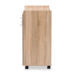 Charmain Modern And Contemporary Light Oak And Finish Kitchen Cabinet White/Brown - Baxton Studio -Baxton Studio GUEST 9529d340 591c 4f21 b8d0 c9dcd6617a12