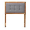 Twin Sarine Fabric Upholstered And Wood Headboard Dark Gray - Baxton Studio 2 Twin Sarine Fabric Upholstered And Wood Headboard Dark Gray - Baxton Studio -Baxton Studio GUEST 9542b266 d828 46a6 8580 23a40f4288de