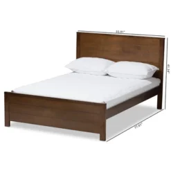 Catalina Modern Classic Mission Style Finished Wood Platform Bed - Baxton Studio -Baxton Studio GUEST 96421c65 9b00 463c a72f 6dab093f0c41