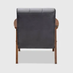 Asta Velvet Upholstered Wood Armchair - Baxton Studio -Baxton Studio GUEST 964dfc4b c20c 4815 9df2 6cb20cb7e328
