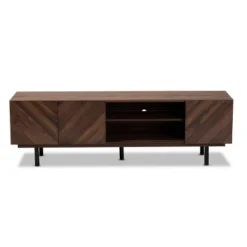 Berit Wood TV Stand For TVs Up To 70" Walnut - Baxton Studio -Baxton Studio GUEST 98c1c9e7 5191 45a7 814a 252faacb35c9