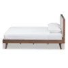 Soloman Mid - Century Modern Fabric And Walnut Finished Wood Platform Bed - Baxton Studio -Baxton Studio GUEST 98c68847 2477 480d b15c bb57d14ddd27