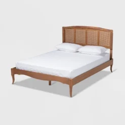 Marieke Wood Platform Bed Ash Walnut - Baxton Studio -Baxton Studio GUEST 98db642f cbd6 4c1e a8ff 164e968b5e69